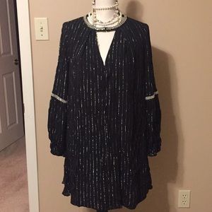 Black & Silver sequin Tunic